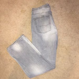 American Eagle Gray washed jeans